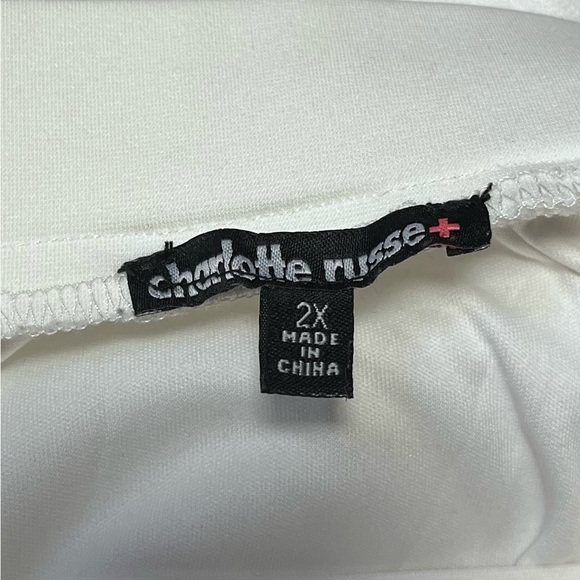 Plus size, white, tulle skirt - Picture 4 of 4